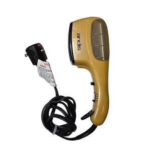 Andis HS-2 Hair Dryer 1875W Handheld Yellow Dual Voltage High Med Low Cool Shot